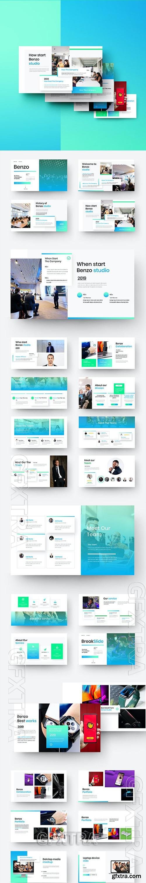 Benzo - Business Powerpoint, Keynote and Google Slides Templates   