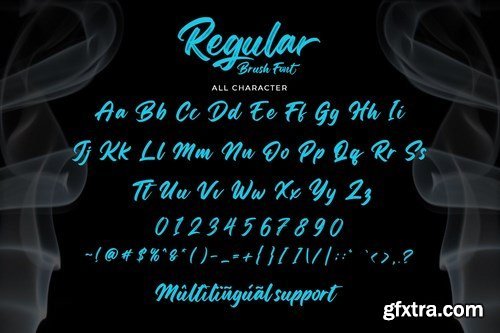 Regular Brush-Elegant Brush Font