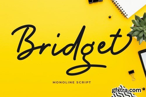 Bridget Monoline Script Font