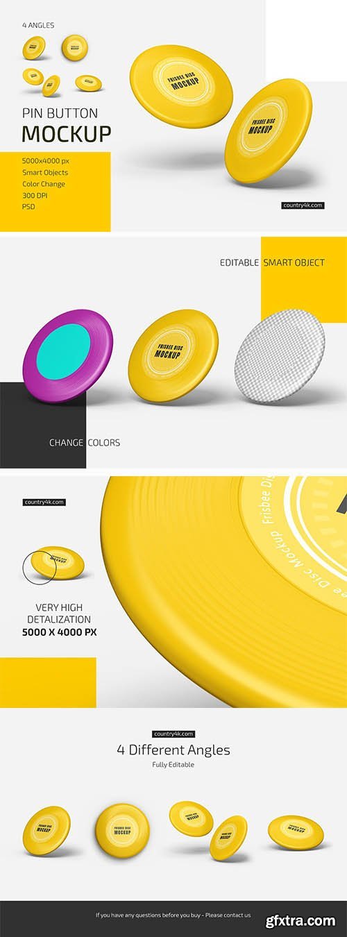 Frisbee Disc Mockup Set 5725115