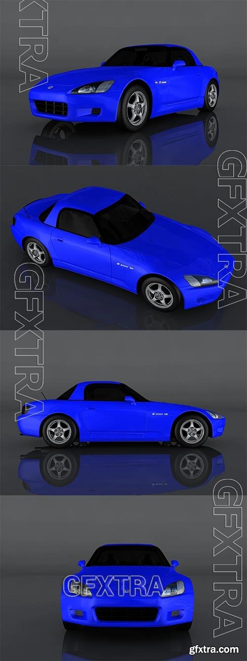 2003 Honda S2000 3d model Model o175659