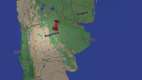 Videohive - Argentina On Map 4K - 35602061 - 35602061