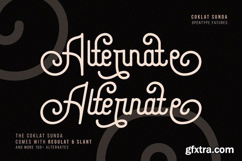 Coklat Sunda - The Monoline Font 4097756