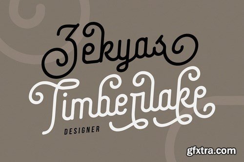 Coklat Sunda - The Monoline Font 4097756