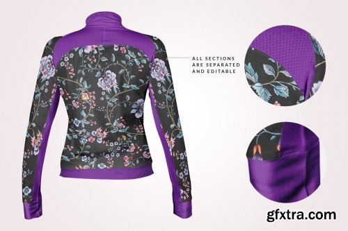 Female Fitness Jacket Mockup 4103681