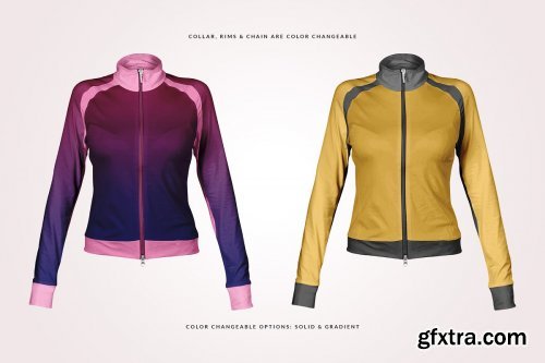 Female Fitness Jacket Mockup 4103681