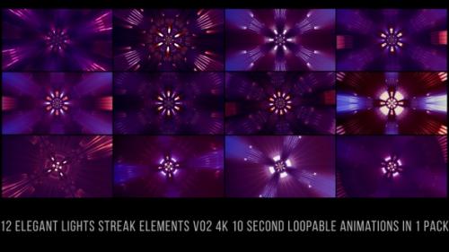 Videohive - Elegant Light Streaks Elements V02 - 35603511 - 35603511