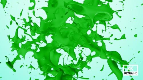 Videohive - Abstract Green Paint Splash V5 - 35617217 - 35617217