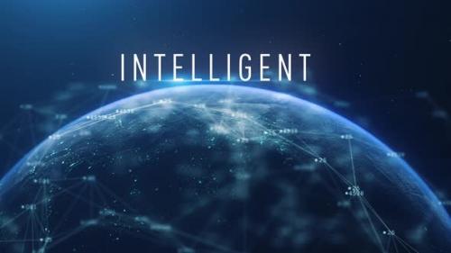 Videohive - Global Abstract Cyber Earth Intelligent - 35561577 - 35561577