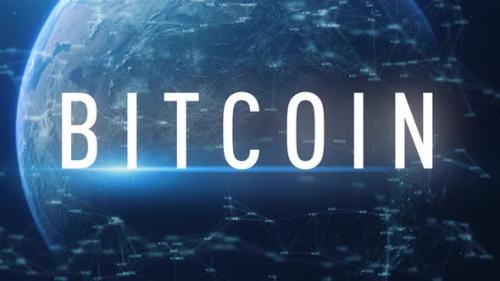 Videohive - Digital Cyber Earth Bitcoin - 35561598 - 35561598