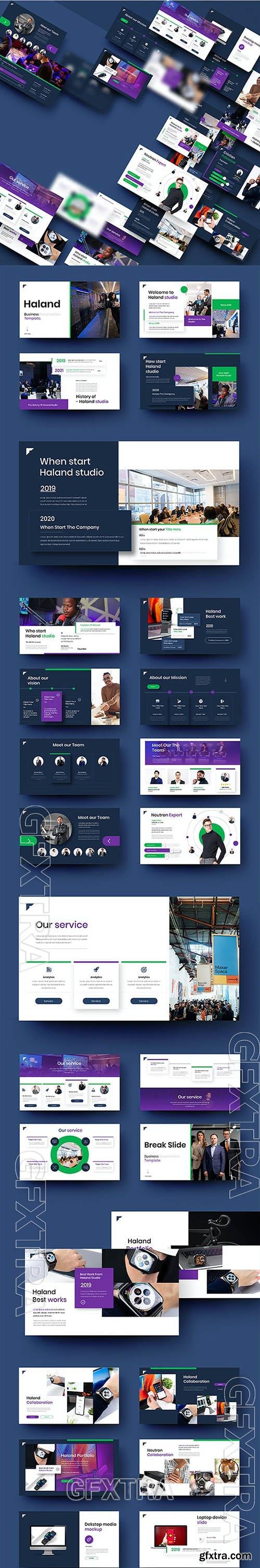 Haland - Business Powerpoint, Keynote and Google Slides Templates   