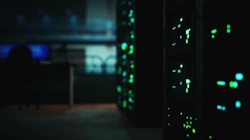 Videohive - Modern Server Room with Supercomputers Light - 35579270 - 35579270