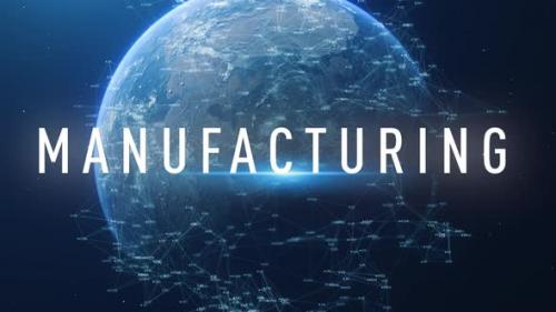 Videohive - Digital Cyber Earth Manufacturing - 35561519 - 35561519