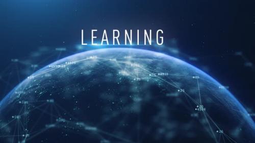 Videohive - Global Abstract Cyber Earth Learning - 35561599 - 35561599