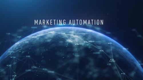 Videohive - Global Abstract Cyber Earth Marketing Automation - 35561617 - 35561617