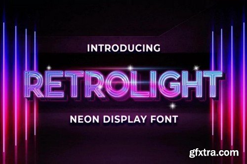 Retrolight Display Font