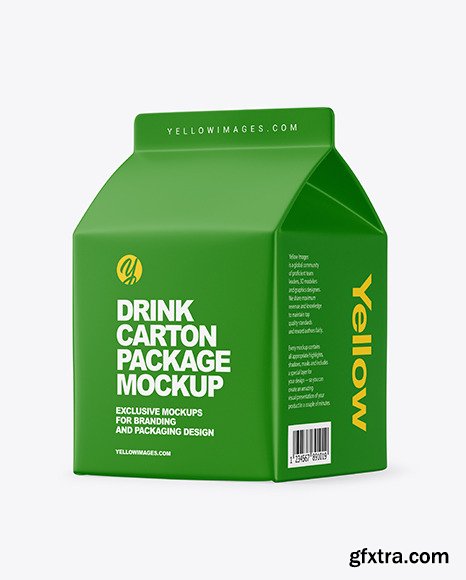 Matte Drink Carton Pack Mockup 94983