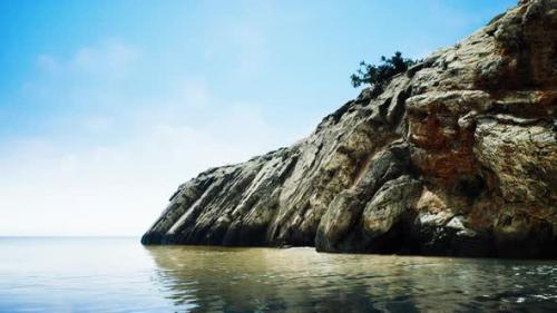 Videohive - Beautiful Rocky Cliff in the Middle of the Sea - 35763080 - 35763080