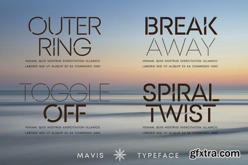 MAVIS SANS - FUTURISTIC TYPEFACE 5015530