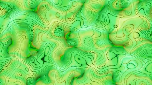 Videohive - Green Color Abstract Seamless Line Pattern Liquid Animated Background - 35773576 - 35773576