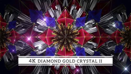 Videohive - 4K Diamond Gold And Crystals II - 35784742 - 35784742