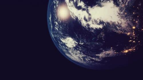 Videohive - Beautiful Space View of the Earth with Cloud Formation - 35786340 - 35786340