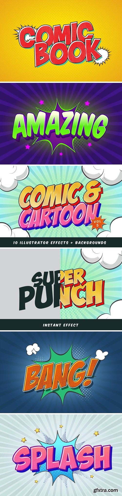 Comic Book Styles for Illustrator V5