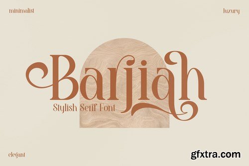 Barjiah Stylish Serif Font