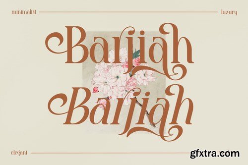 Barjiah Stylish Serif Font