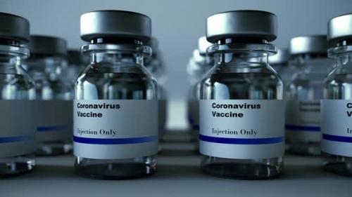 Videohive - Covid Vaccine Bottles on White Background 01 - 35711313 - 35711313