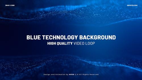 Videohive - Blue Technology Background 4K - 35713775 - 35713775