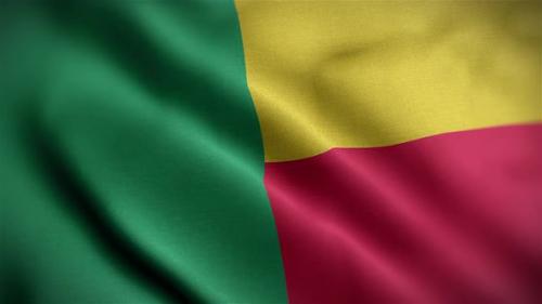 Videohive - Benin Flag Angle - 35742211 - 35742211