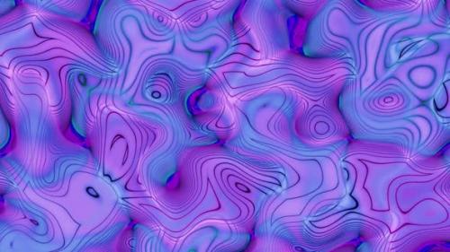 Videohive - Blue Purple Color Abstract Seamless Line Pattern Liquid Animated Background - 35758293 - 35758293