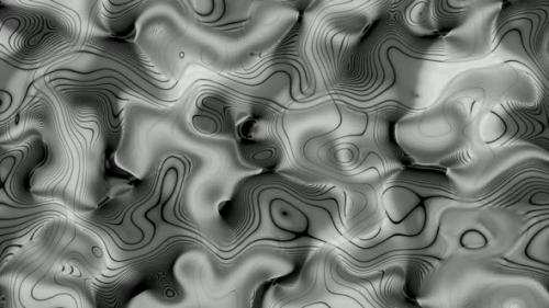 Videohive - Black White Color Abstract Seamless Line Pattern Liquid Animated Background - 35758294 - 35758294