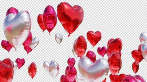 Videohive - Hearts Balloons Transition - 35759893 - 35759893