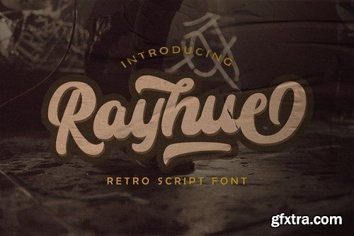 Rayhue - Retro Bold Script Font 4702556