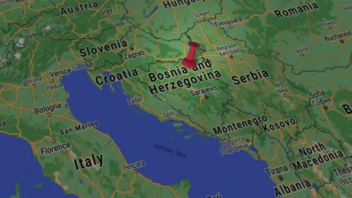 Videohive - Bosnia And Herzegovina On Map 4K - 35641076 - 35641076