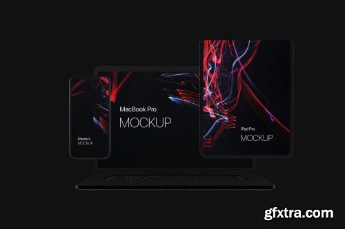 Black Devices Mockup Set 3662295