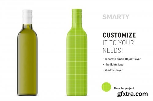 Olive oil bottle mockup 4539334