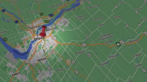 Videohive - Ottawa On Map 4K - 35641593 - 35641593