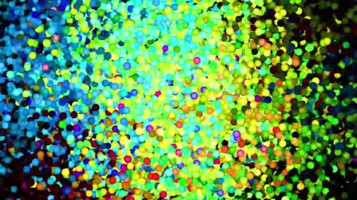 Videohive - Glitter Vibrant Spheres Abstract Background Digital Rendering - 35641932 - 35641932