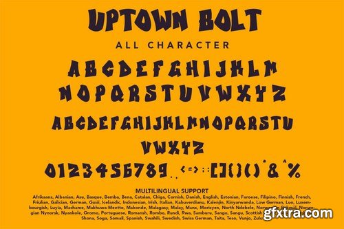 Uptown Bolt - Graffity Font