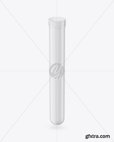 Glossy Metallic Cigar Tube Mockup 56084