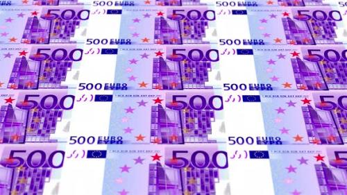 Videohive - 500 Euro Note Money Loop Background 4K 04 - 35658645 - 35658645