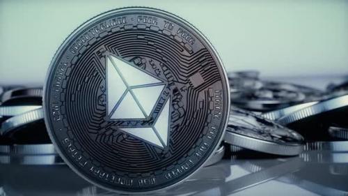 Videohive - Ethereum Coin Spinning Background 01 - 35618333 - 35618333