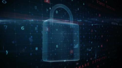 Videohive - Cyber security at threat 4k - 35623320 - 35623320