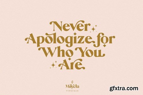 Mikela Regular - Gorgeous Typefaces