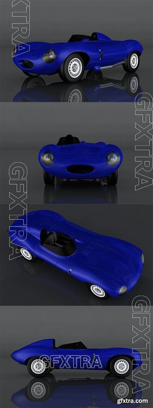 Jaguar D-Type 3D Model o93573