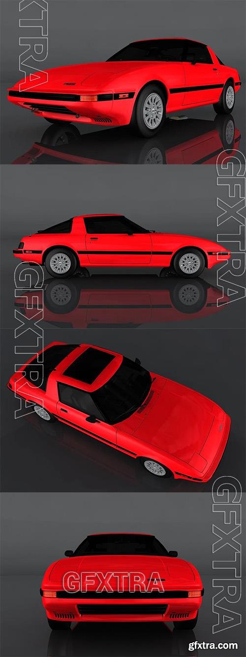 1985 Mazda RX-7 3D Model o92868