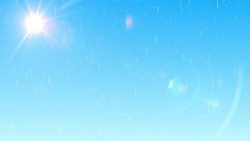 Videohive - Blue sky with rain and clouds 4k - 35623100 - 35623100